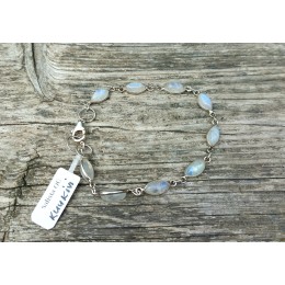 Hõbekäekett - kuukividega